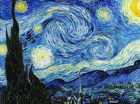 梵高十大名画 油画作品赏析璀璨的星空真的太美了