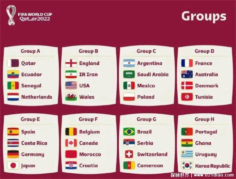 世界杯2022世界杯分组（最全最详细分组）