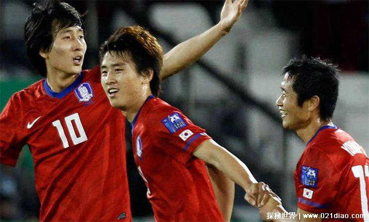 韩国男子足球队世界排名（28名）