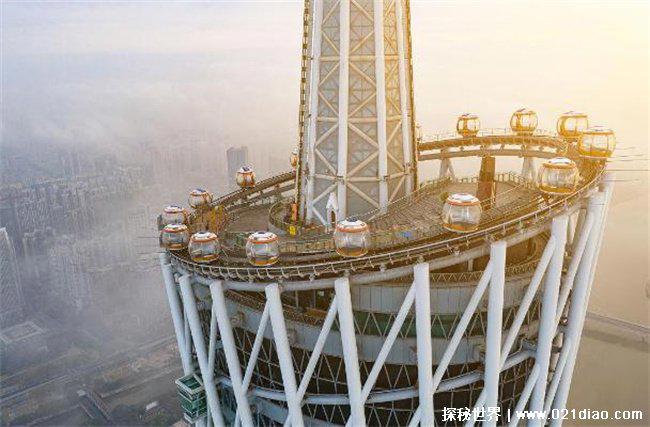 世界最高十大摩天轮，广州塔摩天轮位居第一(450米高空处)