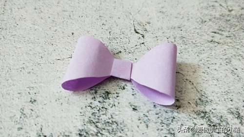 简单蝴蝶结折纸教程 怎么折蝴蝶结