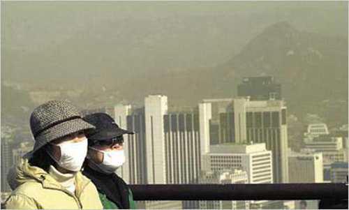 朝鲜担心沙尘暴会携带病毒