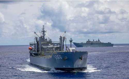 澳准航母舰队与中国海军对峙