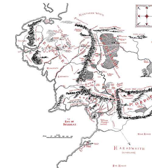 指环王 系列世界观 第三纪元中土世界地图的设计过程