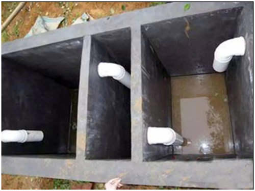 典型家用化粪池的大小与结构 化粪池尺寸